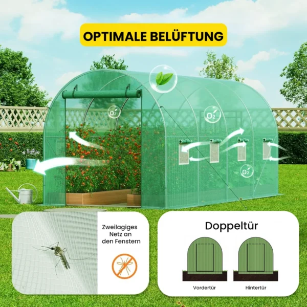 2.5x4x2-foliengewachshaus-4 Foliengewächshaus 2.5×4×2 m