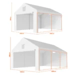 Garagenzelt 4×6 m