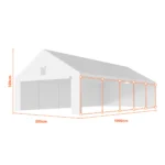 Garagenzelt 5×10 m