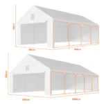 Garagenzelt 5×10 m