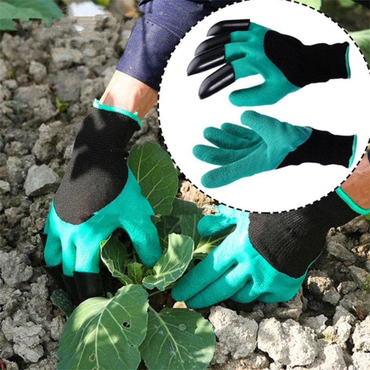 Gartenhandschuhe mit Krallen