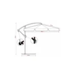 Gartenschirm 3 m – Beige