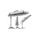 Gartenschirm 3 m – Grau