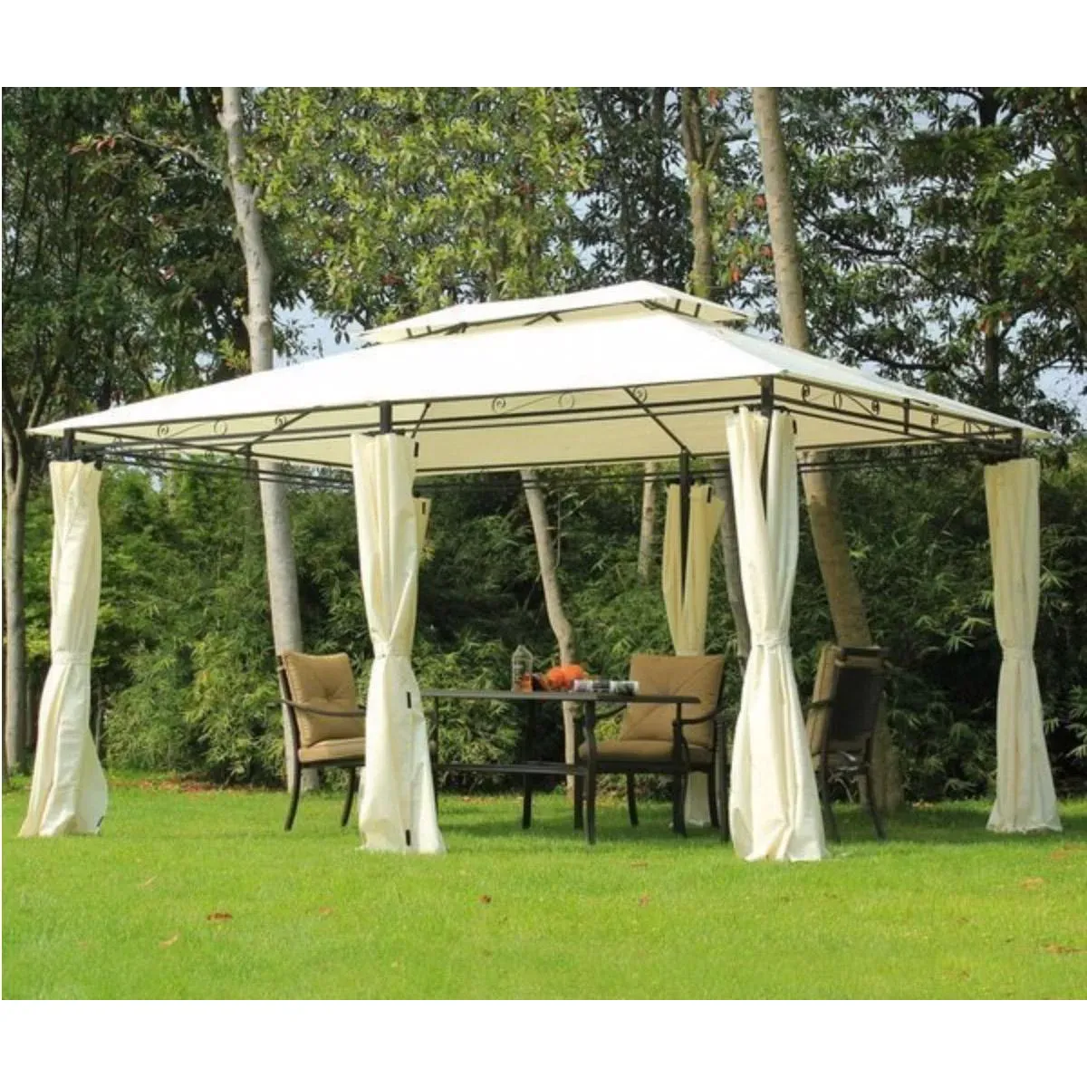 Andreas Hölzl - Der Gartenpavillon ist von sehr guter Qualität und preiswert für diese Größe. Mit dem Kauf bin ich wirklich zufrieden.