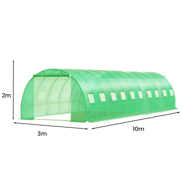 Foliengewächshaus 3×10×2 m
