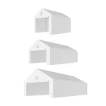 Garagenzelt – 38 mm Konstruktion + PE-Plane 280 g/m²