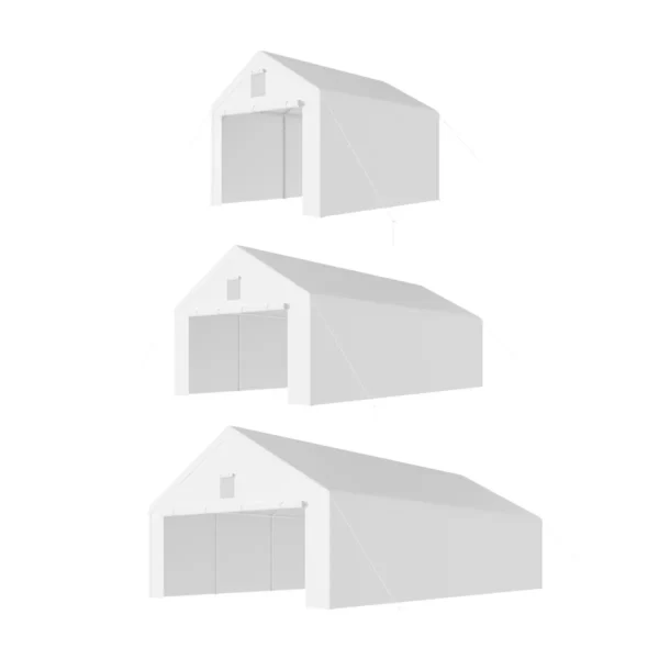 Garagenzelt – 38 mm Konstruktion + PE-Plane 280 g/m²