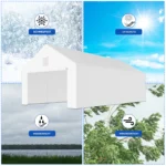 Garagenzelt – 38 mm Konstruktion + PE-Plane 280 g/m²
