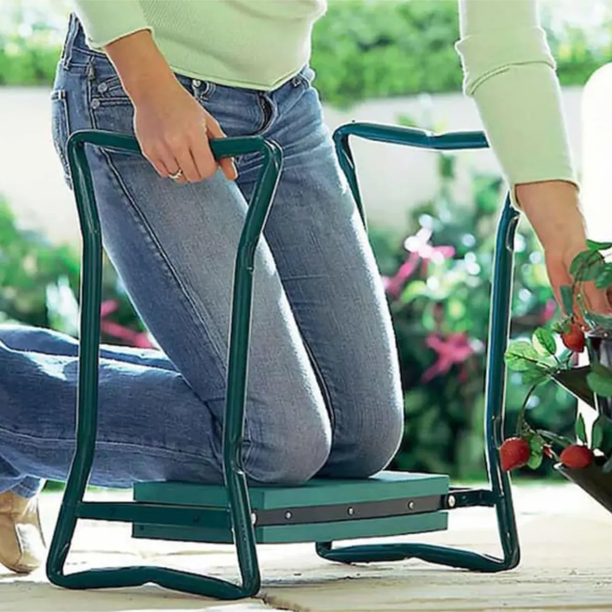 Gartenstuhl – Kniebank 3-in-1 mit Organizer