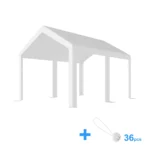 ersatz-dachplane-3x4m-1 Ersatz-Dachplane für Premium-Garagenzelt 3×4 m | 280 g/m² PE