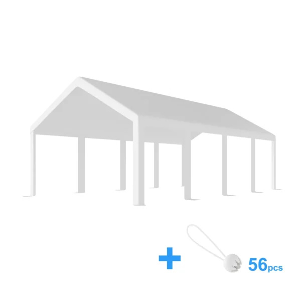 ersatz-dachplane-4x8m-1 Ersatz-Dachplane für Premium-Garagenzelt 4×8 m | 280 g/m² PE