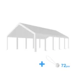 ersatz-dachplane-5x10m-1 Ersatz-Dachplane für Premium-Garagenzelt 5×10 m | 280 g/m² PE